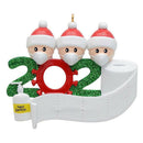 2020 Christmas Decoration Personalized Family Pandemic Ornaments (3 People) A