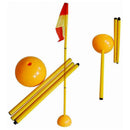 Detachable Soccer Football Corner Pole & Flag Post Base ABS Home Set F2Z6
