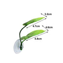 4pcs Betta Fish Leaf Pad Double Layer Hammock Simulation With Suction Cup Tank