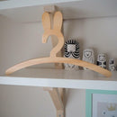 2x Bunny Swan Animal Wooden Clothes Hanger for Kids Children Home Decoration