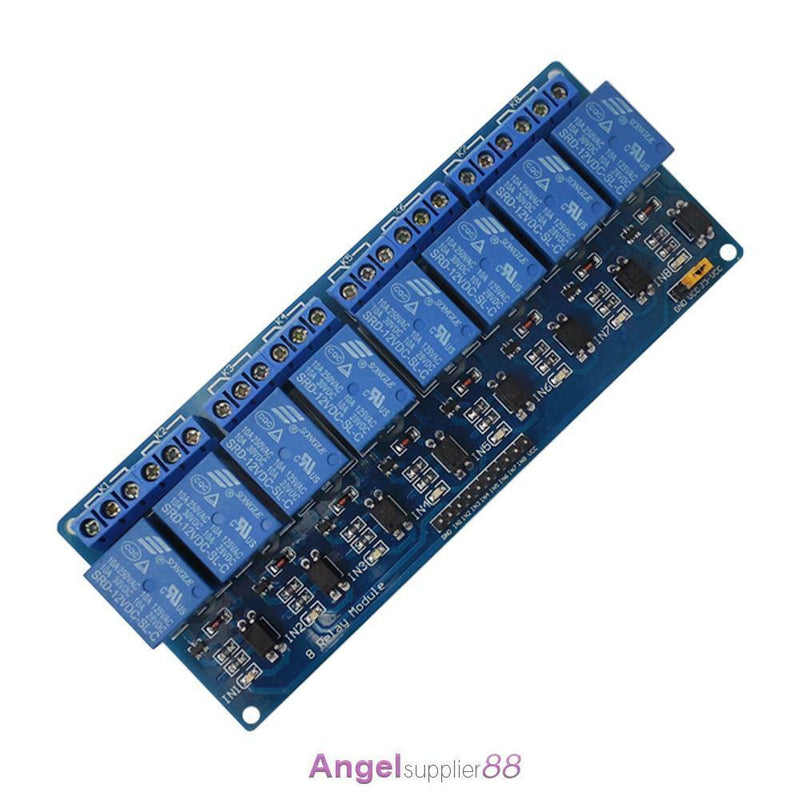8-Channel 12V Relay Shield Module Board for Arduino UNO 2560 1280 ARM PIC AVR