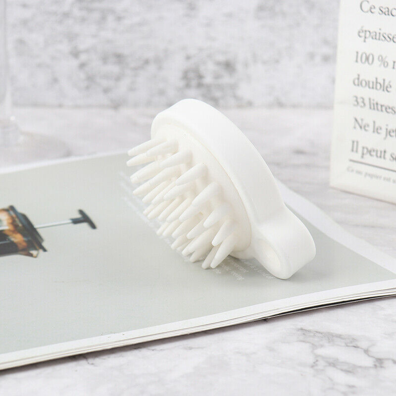 Handheld Silicone Scalp Shampoo Massage Brush Washing Shower Clean Brush Bat Hn