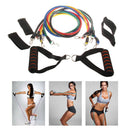 11Pcs Resistance Trainer Set Exercise Fitness Tube Pilates Gym Workout Bands