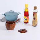 Solid Wood Spice Jar Sugar Bowl Salt Pepper Seasoning Box Japanese Style wi