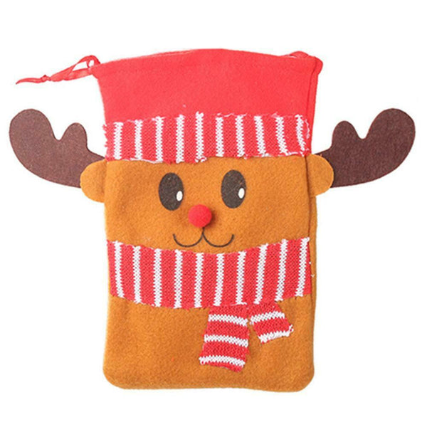 Non-Woven Christmas Kids Candy Bag Drawstring Gift Packing Pouch (Elk)