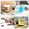 4pcs Double-layer Coffee Mug Double Walled Glass Cup Glassware for Beer Latte