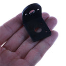 Black Metal L Shaped Mounting Bracket Holder for 25mm Gear Motor   Z
