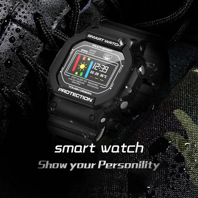 696 X12 Smart Bracelet IP68 Heart Rate Monitor Fitness Sports Watch (Black) A