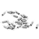 0.5x6x25mm Stainless Steel Dual Hook Small Tension Spring 24pcs