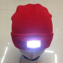 2Pcs Soft LED Beanie Camping Hiking Knitted Hat Lighted Knit Cap for Women Men