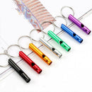 15pcs Emergency Whistle Aluminum Alloy Survival Whistle Keychain Outdoor Tool