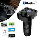 Bluetooth Wireless In Car MP3 FM Transmitter Car Radio Adapter Kit 2 USB ChS Bj