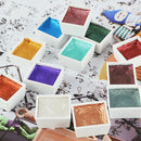 12 Colors  Glitter Art Supplies For Artists Watercolor Paint Set