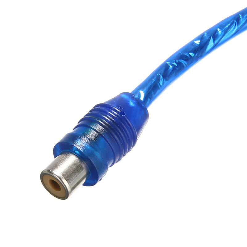 1 RCA Female To 2 Male Splitter Stereo Audio Y Adapter Cable Wire Connector bs