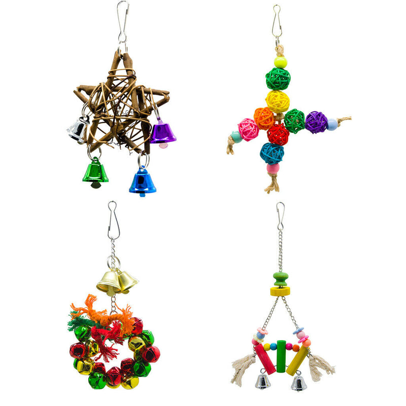 Colorful Pet Bird Parrot Swing Hanging Chew Toys for Parakeet Nest Hammock