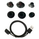 1m USB Charging Cable and Earbud Gels For Plantronics Voyager Legend Headset