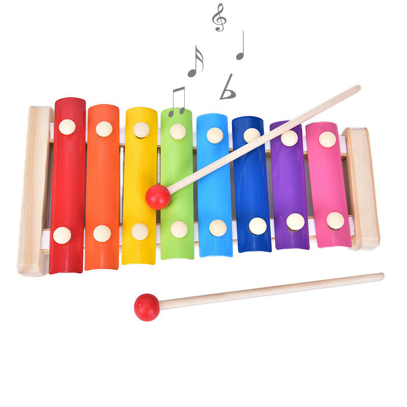 Wooden Music Instrument Montessori Children Educational Early Wooden Xyloph BX