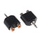 2Pcs 3.5mm to dual 2 RCA female male jack audio adapter conver.ES