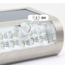 Stainless Steel  Solar Power PIR Motion Sensor Wall Light  Garden Lamp