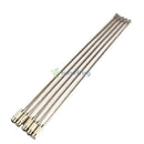 5pcs Screw Locking Stainless Steel Keychain Wire Key Ring Cable Outdoor Hiking