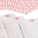 10sheets/pack Label Paper Self-adhesive Stickers Name Note Price Tag Bar Stic JR