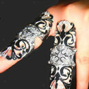 Punk Gothic Full Finger Hinged Long Ring Knuckle Armor Rings Hollow