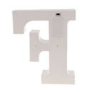 White Large Plastic Marquee Freestanding Alphabet LED Light UP Letters F