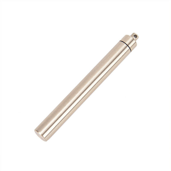 Waterproof Pocket Toothpick Holder Seal Bottle Brass Pill Case Container- BX