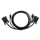 USB Male TO BM Male Printer Cable+VGA Extension Male to Male KVM Cable