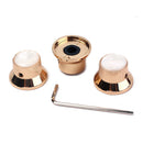 Pack of 3 Golden Volume Tone Speed Control Knobs for Electric Guitar/Bass