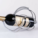 Snail Design Wine Bottle Steel Holder Rack Table Stand Decor