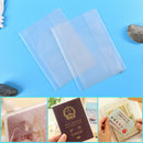 2X Transparent Passport Holder Cover Package Travel Card Holder Bag for Trave FT