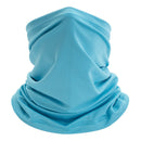 Cycling Pure Face Cover Riding Sunscreen Scarf Outdoor Bandana (Sky Blue) A