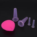 5Pcs/Set Silicone Face Cupping Cups Vacuum Cans Eye Back Massage+Cleansing B Cy