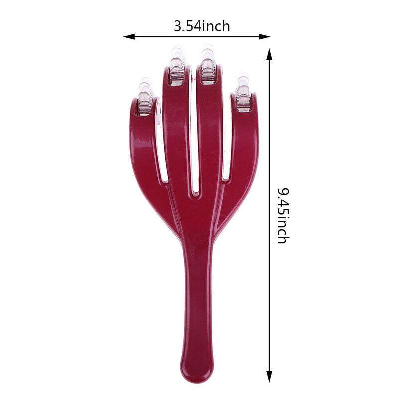 4 Fingers Buttock Hip Massager Roller Head Back Leg Body Relax Relieve Fati  Kw