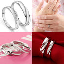 1pair Adjustable Gift Wedding Anniversary Fashion Party Metal Couple Rings