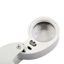 40X Portable Folding Magnifier Loupe Glass Jewelry Coins Stamps AntiquesSEAU
