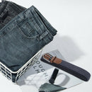 Men Casual Canvas Belt Elastic Rubber Concise Belt Metal Buckle Belt Blue w I4R4