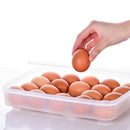 Egg Holder for Refrigerator, Deviled Egg Tray Carrier with Lid Fridge Egg S