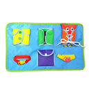Basic Life Skills Kids Educational Teaching Learn to Dress Board Toys-Button