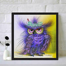 5D DIY Full Drill Diamond Painting Purple Bird Cross Stitch Embroidery Kits