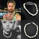Bohemian White Conch Clam Chips Necklace Collar Choker Beach Charm Jewelry Gifts