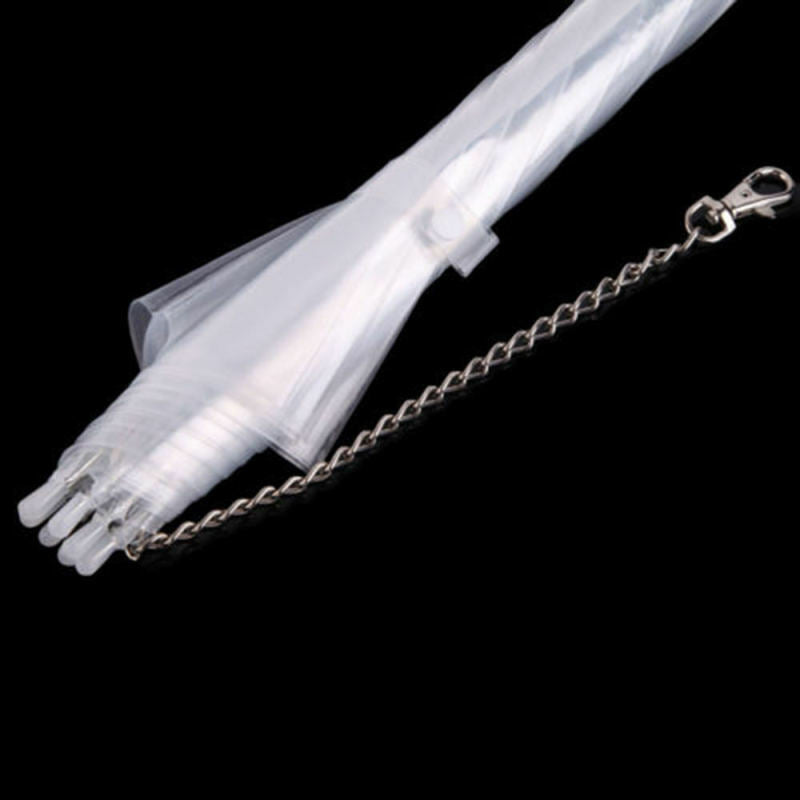 Portable Clear Waterproof Pet Dog Cat Umbrella Built-in Leash Puppy Dry in Rain