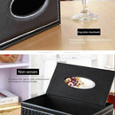 Multifunction PU Leather Pen Pencil Remote Control Tissue Box Holder Desk S H5G1