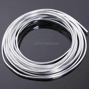 15M Car Door Edge Scratch Chrome Moulding Trim Strip Guard Protector Cover New