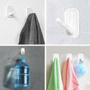 Adhesive Hooks,Heavy Duty Wall Hooks,Towel Hooks for Bathrooms 6 Value Pack