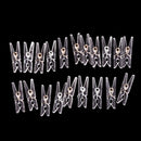 20pcs Mini Clear Plastic DoLJ Clothespin Photo Paper Peg Clips Laundry HangersLJ