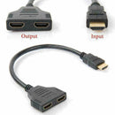 2 in 1 HDMI Splitter Cable Verteiler Adapter Full HD 1080P V2P3 M6H0 R6B5