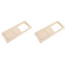 2 Pieces Sauna Wooden Vent Valve - 33x13cm / 13x5inch