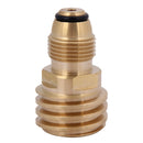 Converts Propane LP TANK POL Service Valve to QCC Outlet Brass Adapter